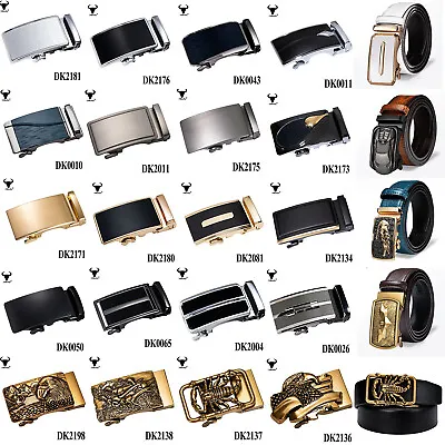 100 Kinds Mens Belt Buckles Only Belt Automatic Ratchet Removable Click Slide • $25.98