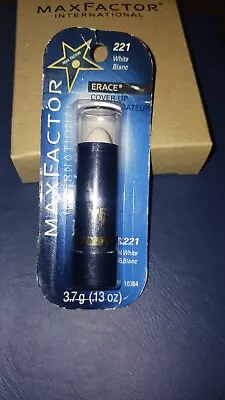 Max Factor Erace Cover-Up #221 WHITE -  RARE  & On Card • $120