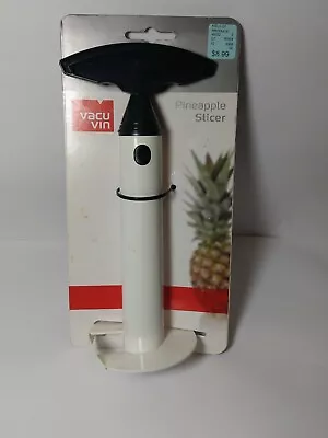 VACU VIN PINEAPPLE SLICER -Black Handle - CORE And SLICE - Carded - Easy To Use • $7.98