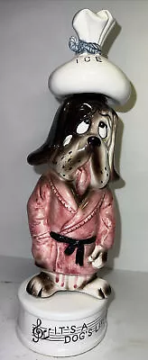 VINTAGE 13  Musical Decanter  How Dry I Am  Sad Hound Dog Ice Pack JAPAN WORKS! • $90