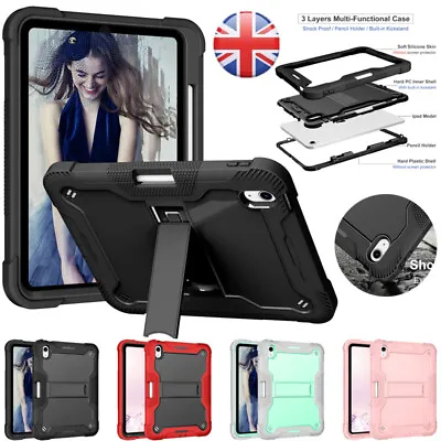 For IPad 5th 6th 7th 8th 9th 10th Gen Tablet Heavy Duty Rugged Case Stand Cover • £6.59