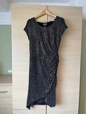 Long Tall Sally Silver Glitter Dress 16 • £12