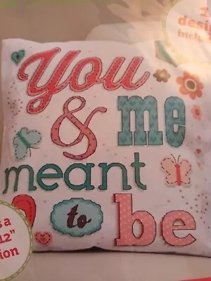 Hobbycraft Counted Cross Stitch Cushion Kit -  You & Me Meant To Be • £7.49