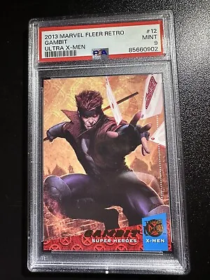 2013 Marvel Fleer Retro Gambit PSA 9 New Slab (2024) POP 2 • $125