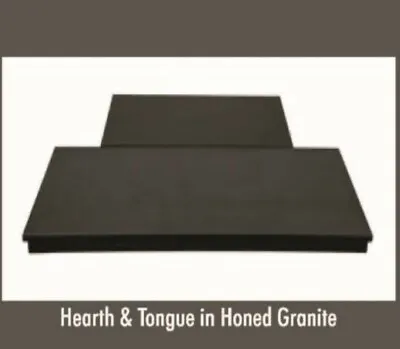 Black Granite Front Hearth And Back  Hearth 20mm In Polished Or Honed Finish  • £195