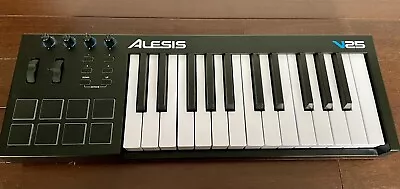 Alesis V25 25-key USB MIDI Controller With Beat Pads Black Used • $49