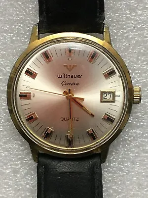 Vintage Rare Wittnauer Quartz 7 Jewel Men's Watch • $39