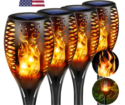 $12.99 • Buy Outdoor LED Solar Torch Light Waterproof Garden Patio Flickering Dancing Lamp