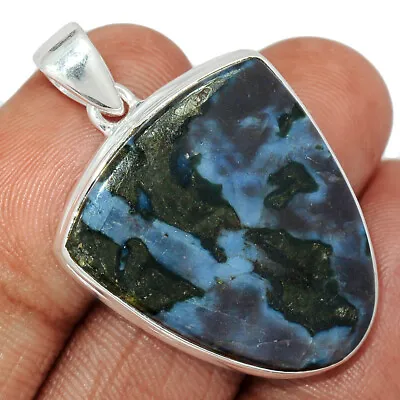 Natural Mystic Merlinite Crystal - Madagascar 925 Silver Pendant Jewelry CP34140 • $18.99