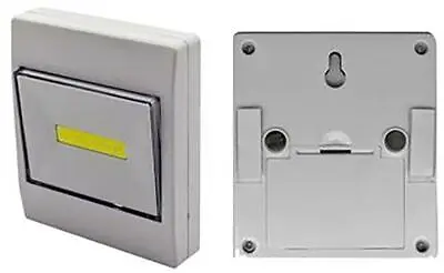 LED Battery Operated Switch With Built In LED Light 2w Loft Cupboard Cabinet • £4.85