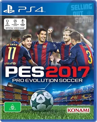 Pro Evolution Soccer 2017 PS4 ✓NEW ✓RARE ✓PAL PES 17 Football Jersey Boots Ball • $47