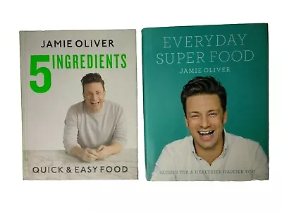 JAMIE OLIVER 2 Cookbooks 5 Ingredients & Everyday Super Food Bundle Cooking • $22.50