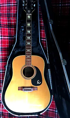 Epiphone 1970 FT-150 Acoustic Electric Guitar All Original W/ New Locking Case • $550