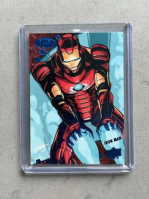 2023 Upper Deck 2021 Marvel Premier Card #19 IRON MAN Blue Foil /49 • $149.99