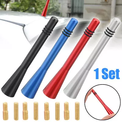 1x Car Auto Short Stubby Antenna Aerial AM/FM Radio Mast Screw Type Accessories • $7