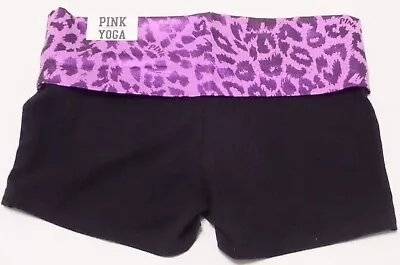 Victoria Secret Pink Fold Over Yoga Shortie Shorts • $99.99