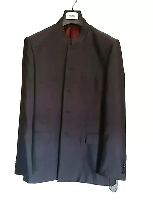 MARC DARCY Grey Nehru 2pcs Suit - CH42R  W36R IL30 - Excellent Condition  • £40