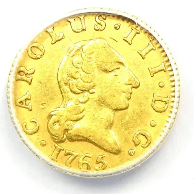 1765 Spain Charles III Half Escudo Gold Coin 1/2E - Certified ANACS VF30 • $508.25