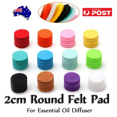 $2.50 • Buy 2cm Aromatherapy Essential Oil Diffuser Locket Perfume Necklace Refill Pads Felt