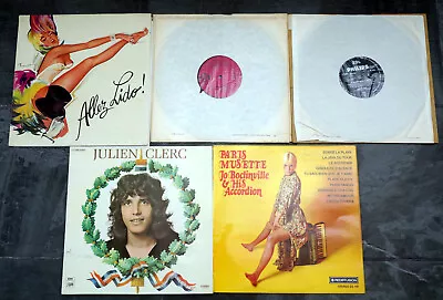 French Chanson & Related Vinyl LP Bundle Inc Francoise Hardy Julien Clerc • £10.99