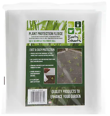 5m X 1m Frost Protection Garden Fleece Cold Winter Warming Crop Plant Protector • £3.95