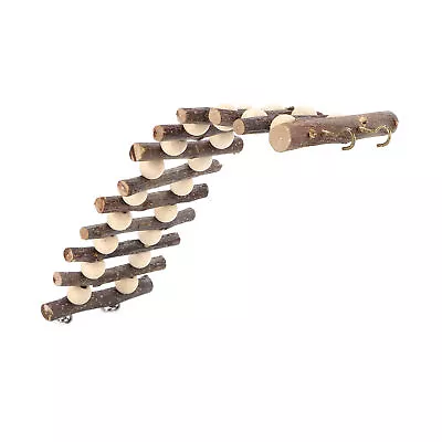 £6.60 • Buy Hamster Wooden Ladder Bendable Climbing Ladder Chew Toy W/Beads For Small Pet BS