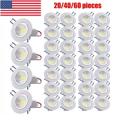 20-60PC 5W COB Downlight LED Dimmable Recessed Ceiling Light Spotlight US • $210.89