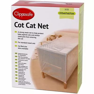 Clippasafe Cot Cat Net 135 Cm X 67 Cm X 67 Cm • £21