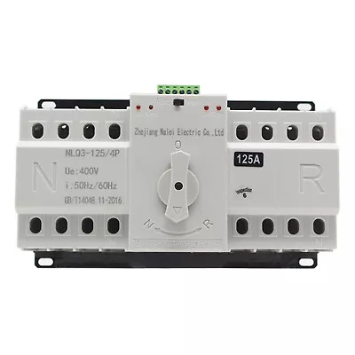 £61.89 • Buy Dual Power Automatic Transfer Switch AC 400V 4P 125A Generator Changeover Switch