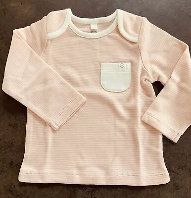 Baby Clothes - MORI Long Sleeved T-Shirt 6-9 Months - Soft Organic Cotton • £7