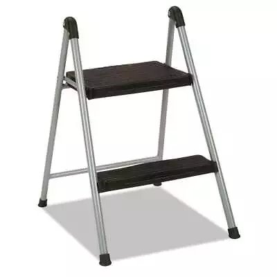 Cosco Folding Step Stool 2-Step 200lb 16 9/10  Working Height Platinum/Black • $110.64