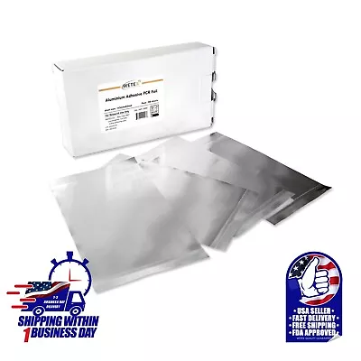 Silver Aluminum Sealing Film: 100 Sheets For Pcr Foil Exp 1/27 • $69.99