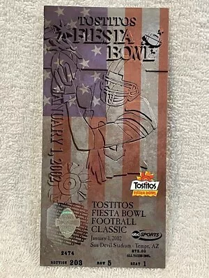 $24.99 • Buy VINTAGE 2002 Fiesta Bowl Ticket Stub, Colorado Buffaloes Vs. Oregon Ducks!
