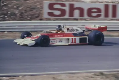 ORIGINAL MOTOR RACING NEGATIVE. JAMES HUNT 1976 BRITISH GRAND PRIX. McLAREN M23 • £7.99