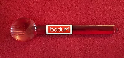 Bodum Salad Server Transparent Red Plastic Utensil Fork Spoon Vintage Retro BBQ • £8