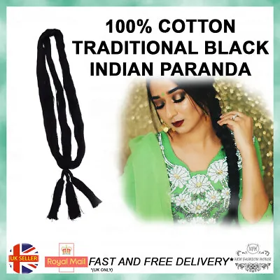 Black Paranda Hair Extension Braiding Indian Hairstyle Guth Plait New Car • £5.99