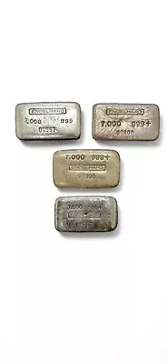 Rare Engelhard  7oz Vintage Silver Bar 1st 2nd 3rd 4th Series Set Of 4 • $19750