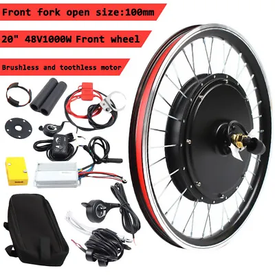$235 • Buy 20  Electric Bicycle Front Wheel Conversion Kit E-Bike Hub Motor Kit 48 V 1000 W