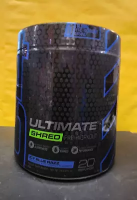 Cellucor C4 Ultimate Shred Pre Workout Icy Blue Raz  20 Servings  BB 01/25 • $24.99