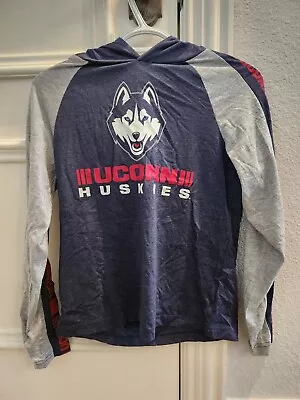 NEW Connecticut UConn Huskies Colosseum Athletics Navy Hooded LS Youth M • $26.99