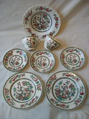 Part Set Johnson Brothers / Myott Indian Tree Pottery. Plates Cups Bowl. 8 Piece • £20