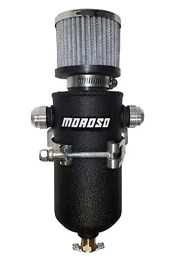MOROSO Remote Breather Tank - W/2 - 10an Fitting AOS / Catch Can / Crank Vent • $152.48