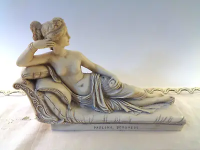 LOVELY VINTAGE G. RUGGERI SCULPTURE-PAOLINA BORGHESE As VENUS VICTRIX/VICTORIOUS • $44.99