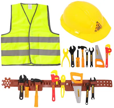 £11.99 • Buy Kids Childrens Builder Construction Worker Fancy Dress Costume Boys Girls Outfit