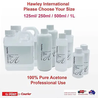 Hawley 100% Pure Acetone Remover Gel Nail Polish Gel Acrylic Nail • $21.50