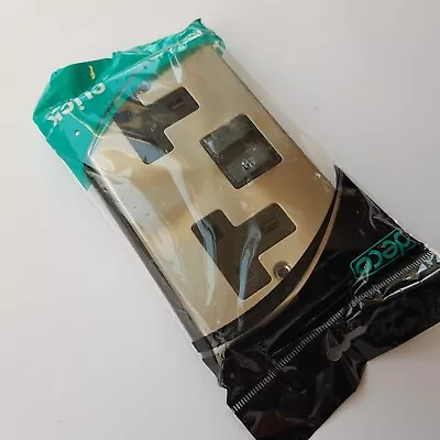 £9.50 • Buy Click Deco Satin Chrome Victorian 2 Gang 13A Switched Socket Electrical Outlet