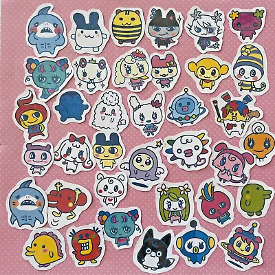 Tamagotchi 38 Stickers Pix Uni Character Lot - Vinyl Sparkle Virtual Pet Chara • $24