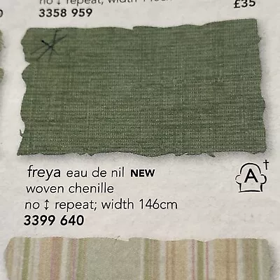 0.7m Laura Ashley Freya Eau De Nil Upholstery Blind Cushion Crafts Fabric • £7