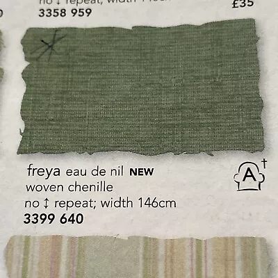 1.7m Laura Ashley Freya Eau De Nil Upholstery Blind Cushion Crafts Fabric • £17