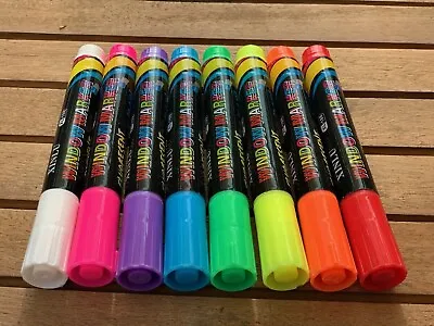 $12.99 • Buy 8 Pcs Liquid Chalk Board Window Marker Erasable Pen 8 Pack Great For Chalkboard